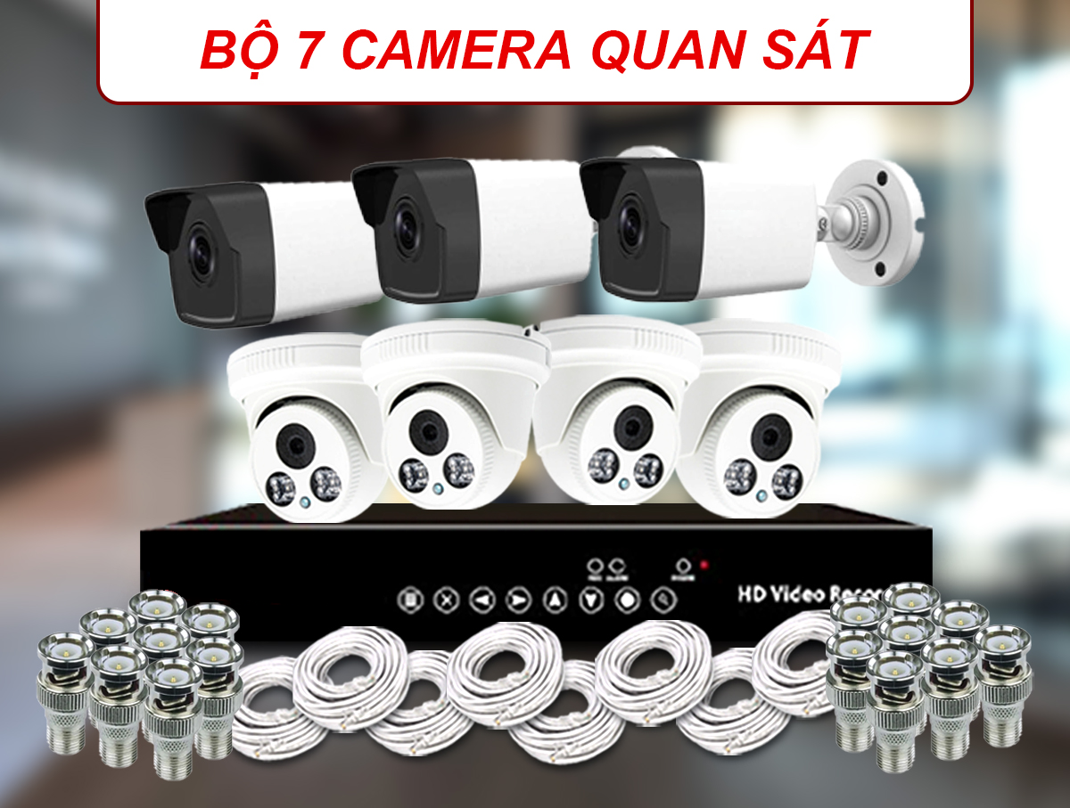 Bộ 7 Camera Quan Sát