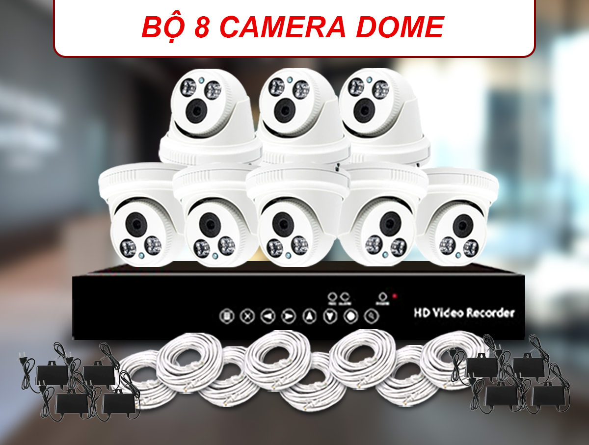 Bộ 8 Camera Dome