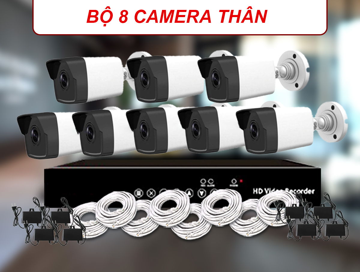 Bộ 8 Camera Thân